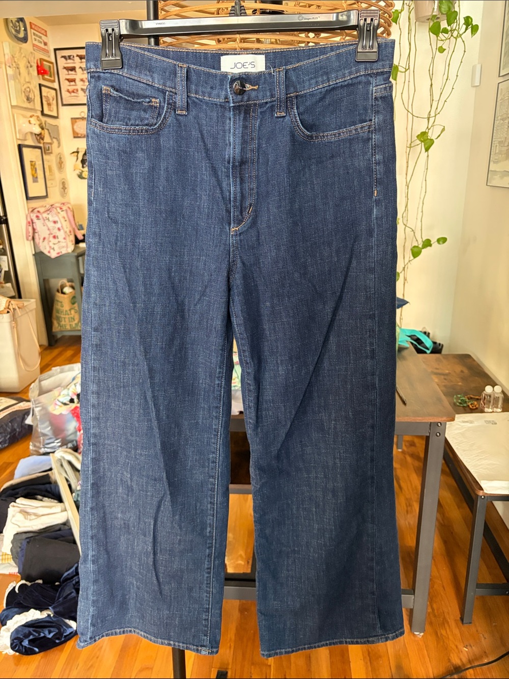 Joe's Jeans Indigo Wide-Leg Flare Jeans